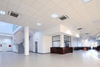 Empty vestibule in the modern office building